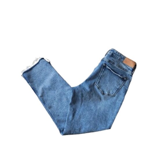 Dear John High-Rise Blaire Straight Ankle Raw Hem Jeans - Picture 5 of 5